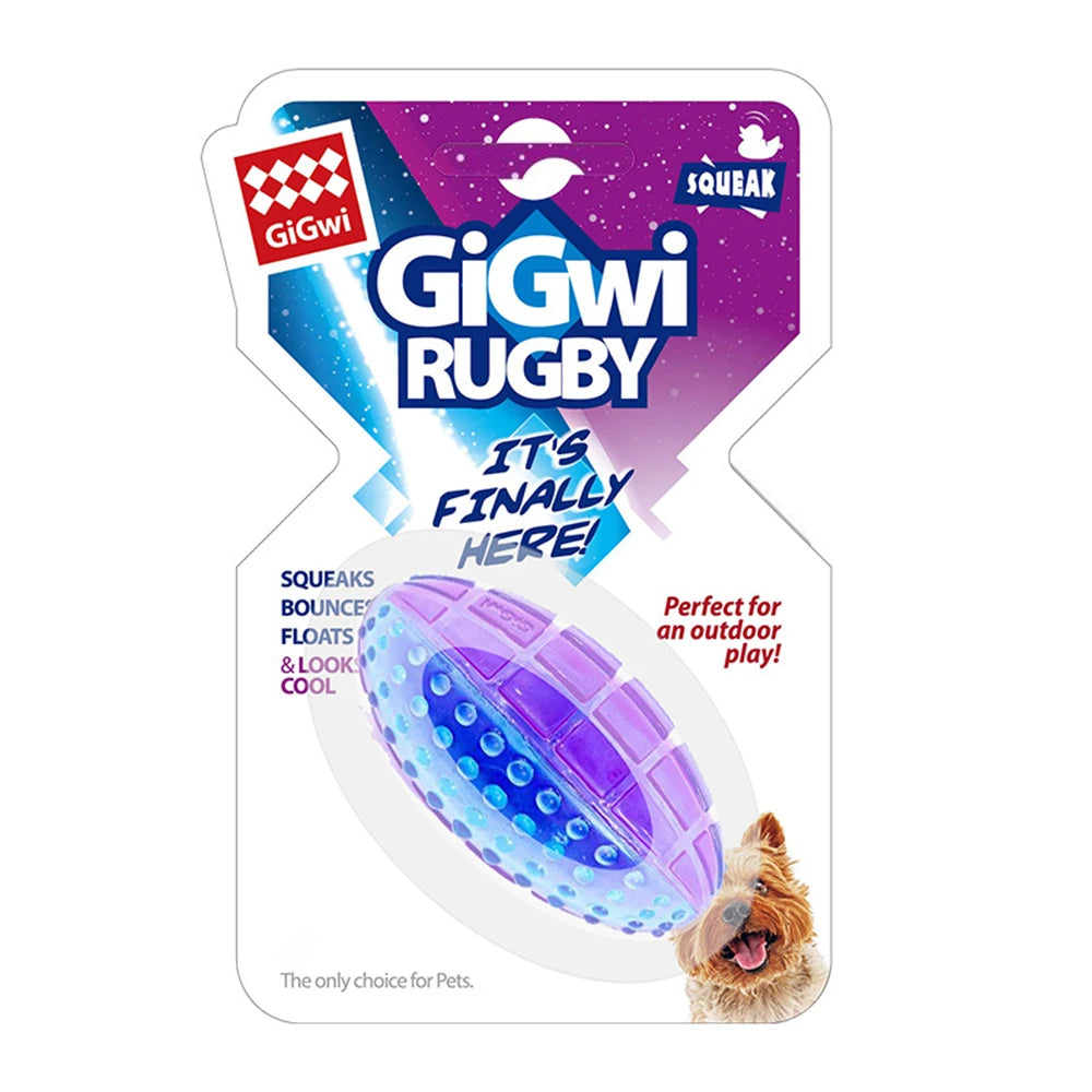 Pet Dog Puppy Squeaky Chew Toys Sound Pure Natural Non-toxic Rubber Outdoor Play Small Medium Dogs Funny Ball for Dog Supplies