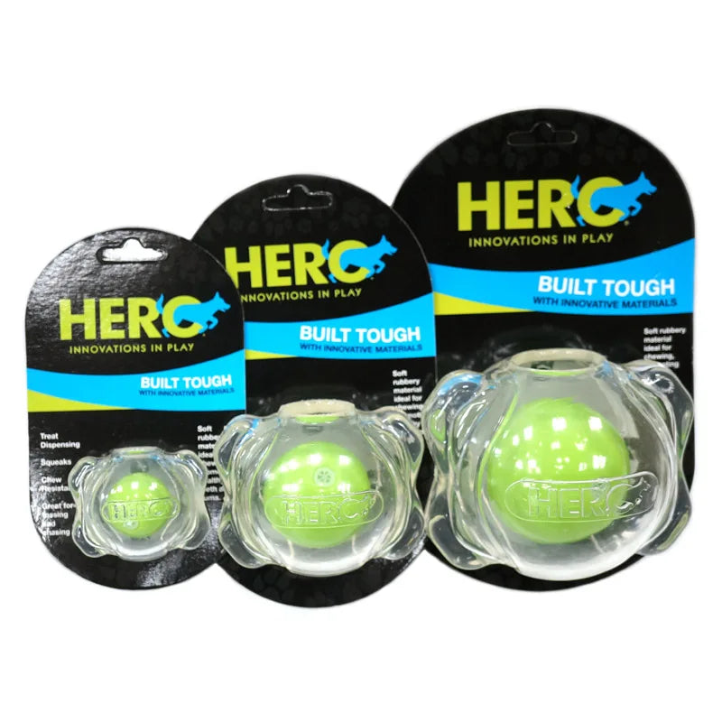 CAITEC Dog Toys New Squeaker Ball Floatable Springy Bite Resistant Great for Tossing Chasing Can also Forage 3 Sizes