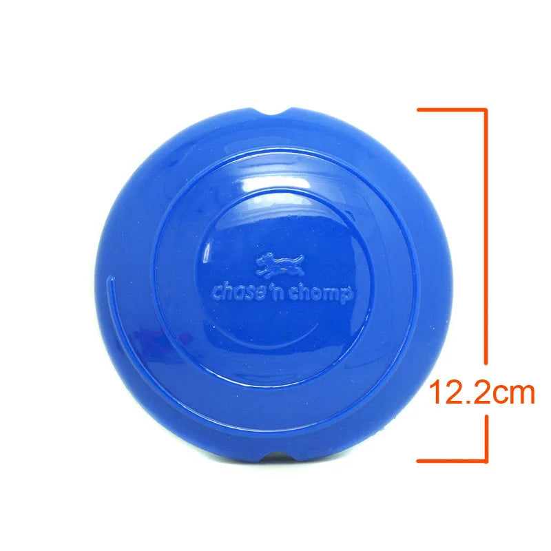 CAITEC Dog Toys Squeaking Foraging Disc Springy Durable Floatable Foraging and Chewing Pet Toy