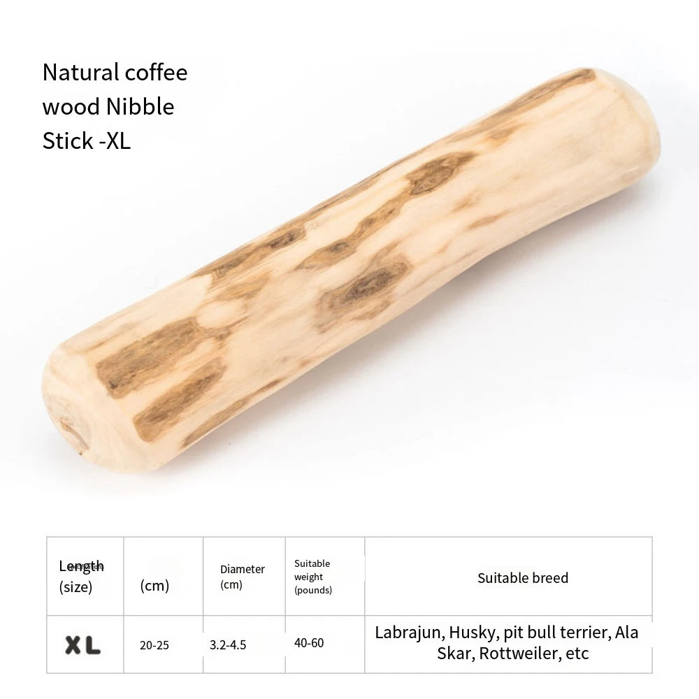 FZCSPEED Coffee Wooden Dog Chew Toy, Dog Wooden Chew Stick, for Tooth Pressure Relief, Pet Toys