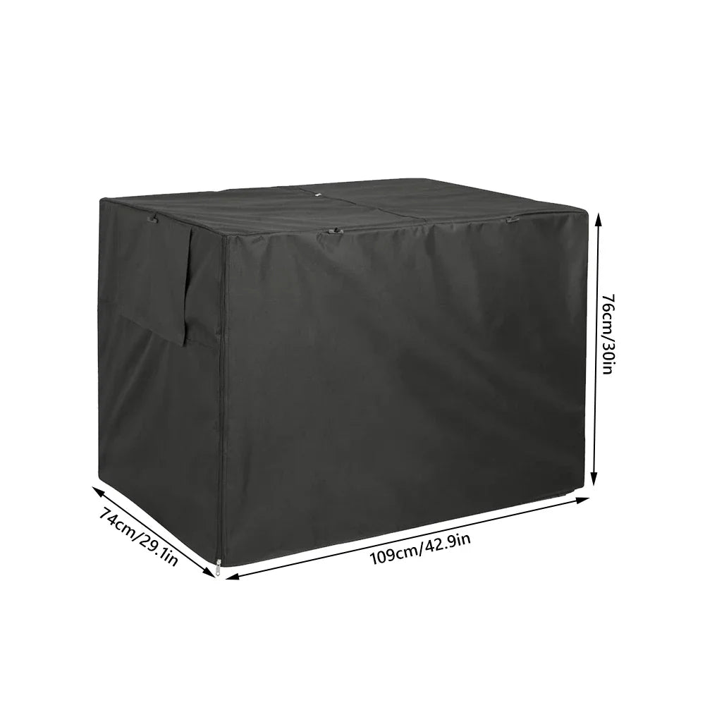 Outdoor Dog Crate Cover Rainproof Dust Windproof Pet Kennel Cover Universal Pet Breathable Kennel Cage Covering