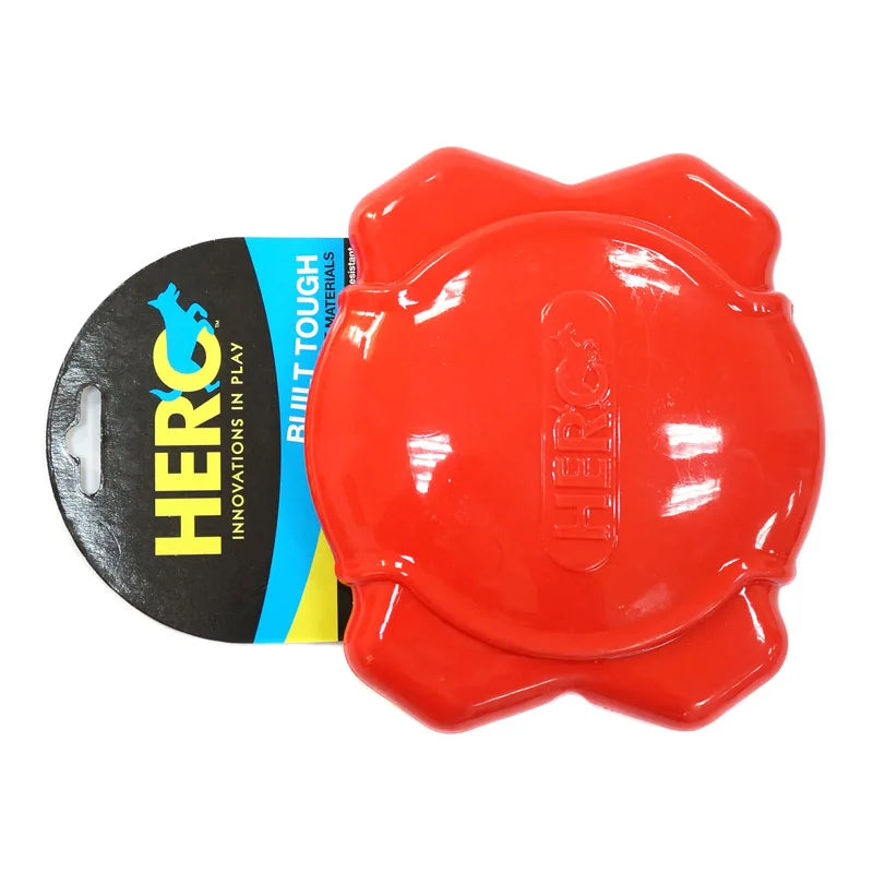 CAITEC Dog Toys Squeaking Foraging Disc Springy Durable Floatable Foraging and Chewing Pet Toy
