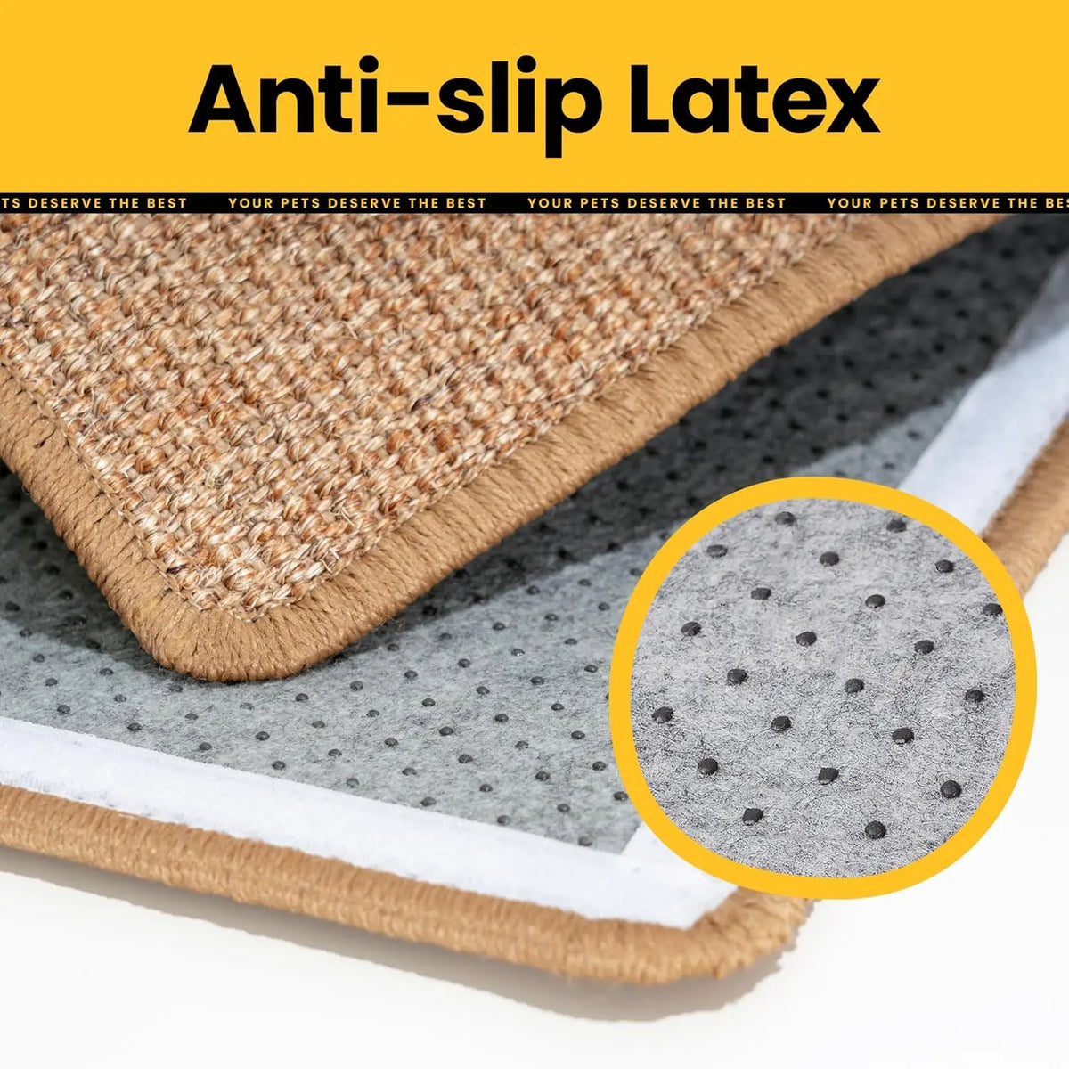 Natural Sisal Cat Scratcher Mat Cat Scratch Mats Horizontal Cat Floor Scratching Pad Rug Protect Couch Carpets Cat Paw Training