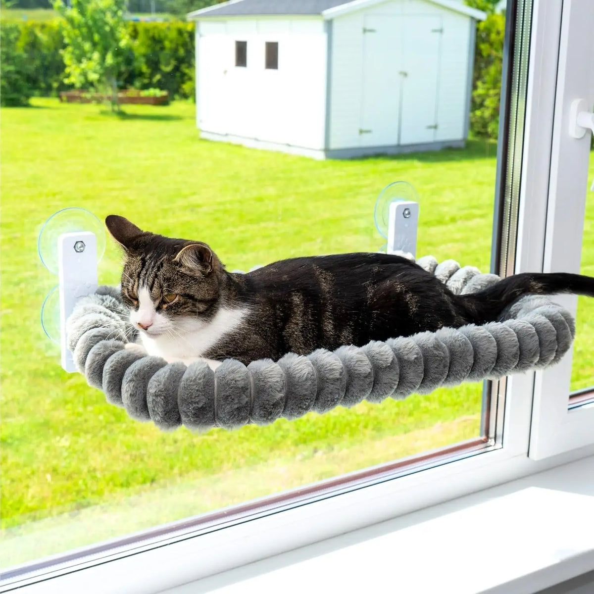 Winter Cat Hammock Window Habitat Cat Sunbathing Glass Hanging Suction Cup Balcony Pet Nest Foldable Pet Bed Cat Supplies