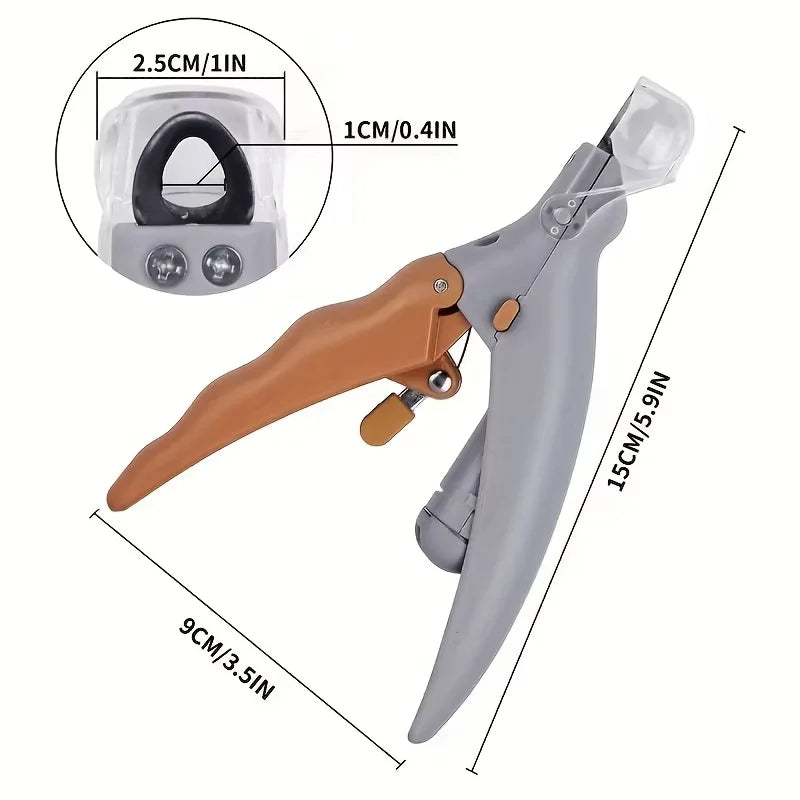 1pc LED Pet Nail Clipper For Easy And Safe Dog And Cat Paw Grooming，Nail clippers with lights, cats, dogs, paws, nail clippers