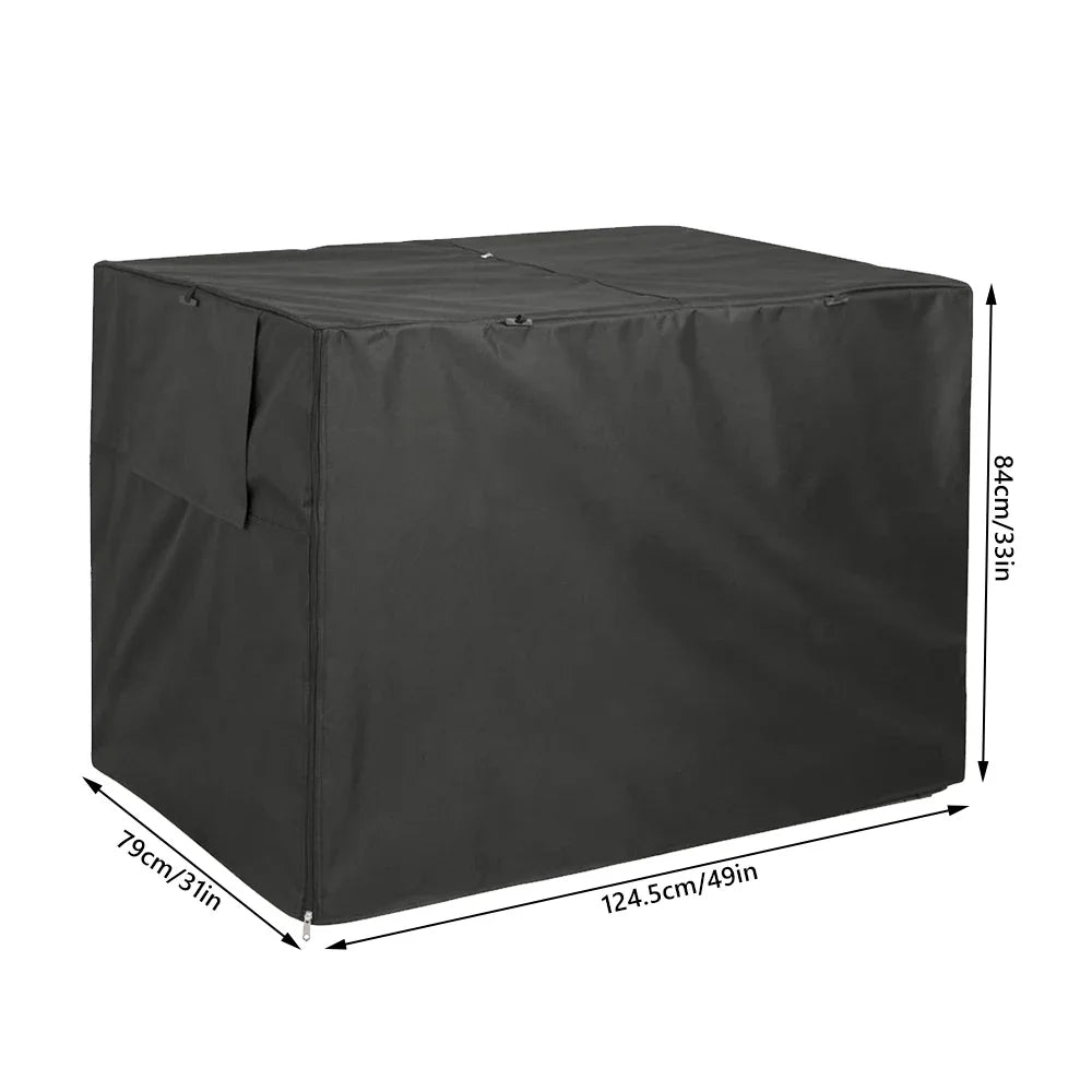 Outdoor Dog Crate Cover Rainproof Dust Windproof Pet Kennel Cover Universal Pet Breathable Kennel Cage Covering
