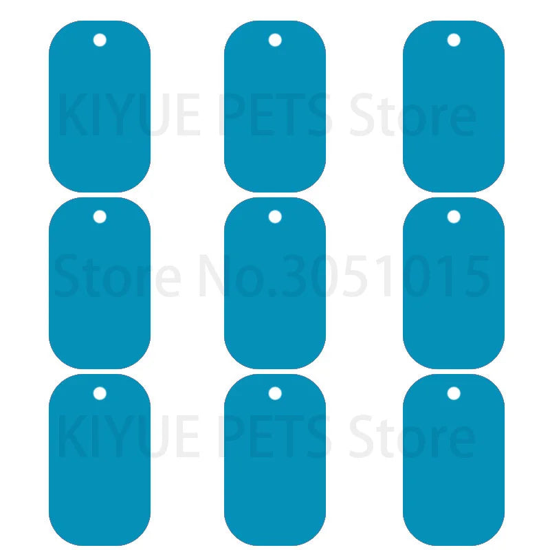 Wholesale 100Pcs Military Tag Dog ID Tag Pendant Necklaces Team Keychain Name Pet Dog Number Army ID Tags Personalised NamePlate