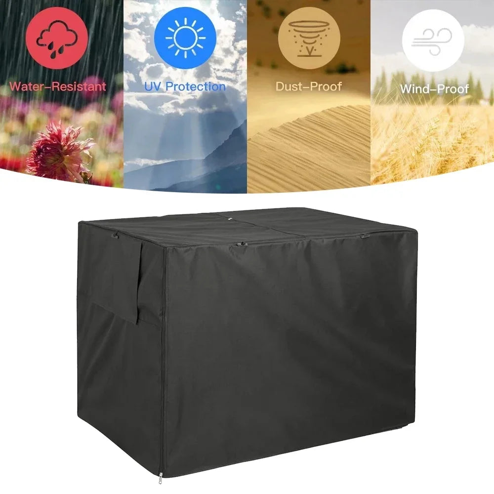 Outdoor Dog Crate Cover Rainproof Dust Windproof Pet Kennel Cover Universal Pet Breathable Kennel Cage Covering
