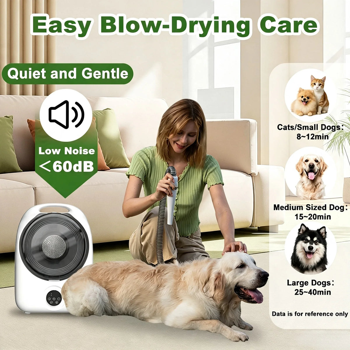 5-in-1 Pet Grooming Kit Professional Dog Hair Clipper Vacuum Dryer Low Noise Pet Grooming Trimmer Set with Multi Tools Professional Pet Grooming Vacuum Kit for Dogs Cats Hair Shedding Cleaning