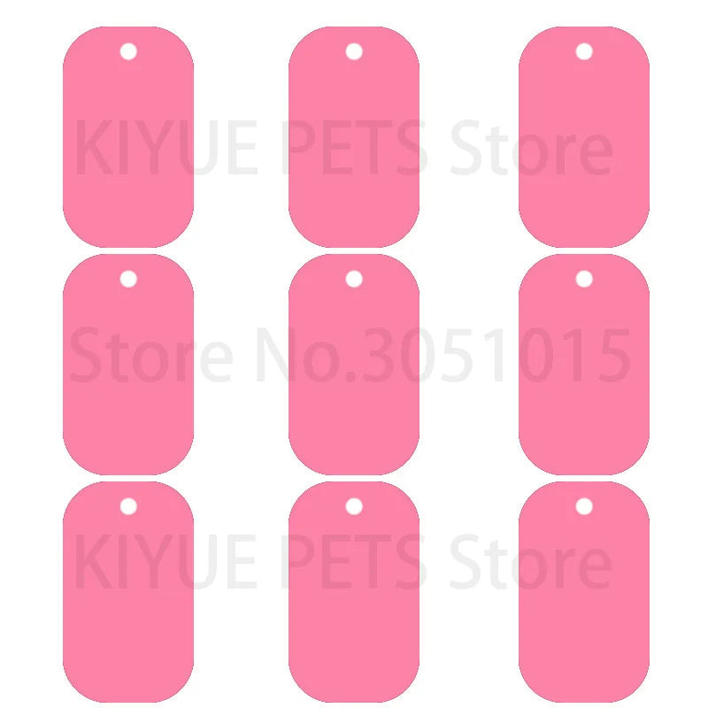 Wholesale 100Pcs Military Tag Dog ID Tag Pendant Necklaces Team Keychain Name Pet Dog Number Army ID Tags Personalised NamePlate
