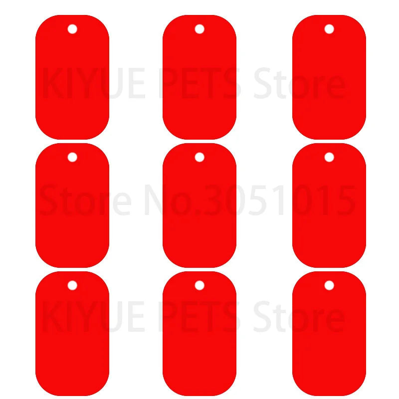 Wholesale 100Pcs Military Tag Dog ID Tag Pendant Necklaces Team Keychain Name Pet Dog Number Army ID Tags Personalised NamePlate