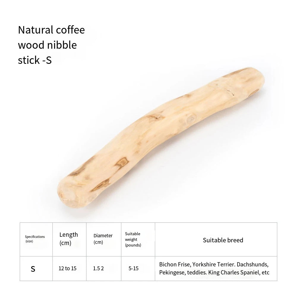 FZCSPEED Coffee Wooden Dog Chew Toy, Dog Wooden Chew Stick, for Tooth Pressure Relief, Pet Toys