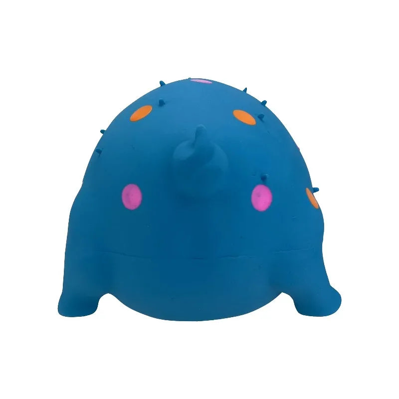 Multicolor Pig Latex Dog Toy, Chew Level 1