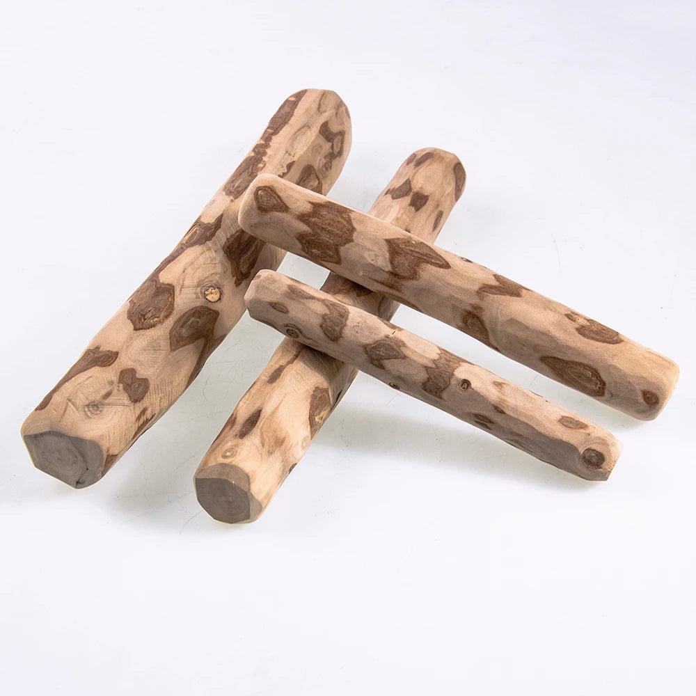 FZCSPEED Coffee Wooden Dog Chew Toy, Dog Wooden Chew Stick, for Tooth Pressure Relief, Pet Toys