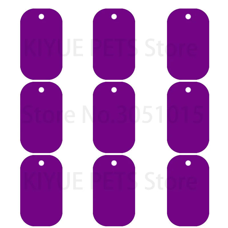 Wholesale 100Pcs Military Tag Dog ID Tag Pendant Necklaces Team Keychain Name Pet Dog Number Army ID Tags Personalised NamePlate