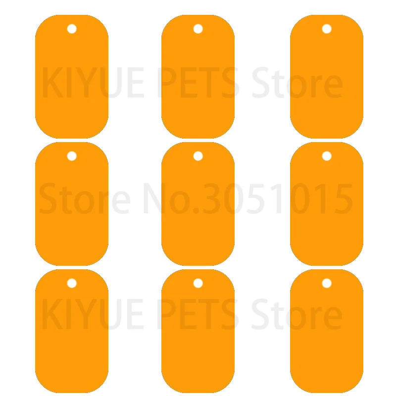 Wholesale 100Pcs Military Tag Dog ID Tag Pendant Necklaces Team Keychain Name Pet Dog Number Army ID Tags Personalised NamePlate
