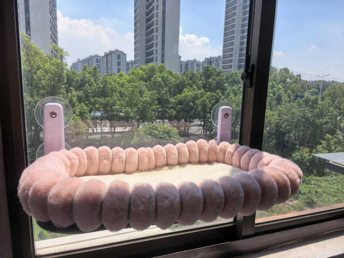 Winter Cat Hammock Window Habitat Cat Sunbathing Glass Hanging Suction Cup Balcony Pet Nest Foldable Pet Bed Cat Supplies