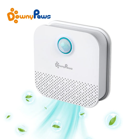 DownyPaws Rechargeable Odor Purifier For Cats Litter Box Deodorizer Smart 4000mAh Dog Toilet Air Cleaner Pet Cleaning Supplies