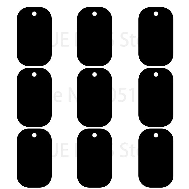 Wholesale 100Pcs Military Tag Dog ID Tag Pendant Necklaces Team Keychain Name Pet Dog Number Army ID Tags Personalised NamePlate
