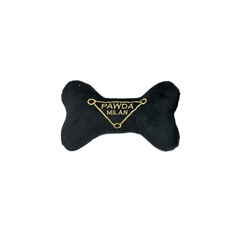 Unique Squeaky Dog Toys Fashionable Plush Designs Handbag Bone Ball Bottle Shape Pet Plush Chewing Toy