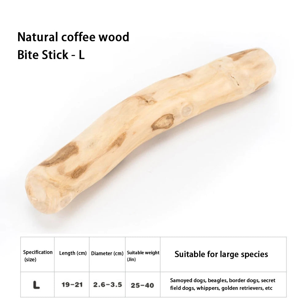 FZCSPEED Coffee Wooden Dog Chew Toy, Dog Wooden Chew Stick, for Tooth Pressure Relief, Pet Toys