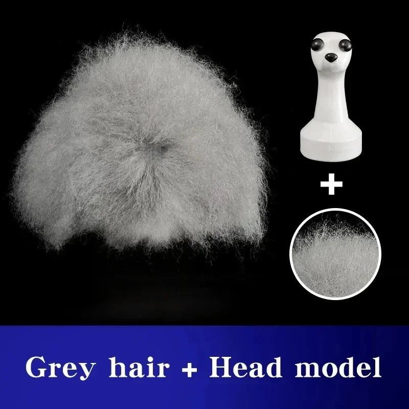 Fake Dog Head Model Pet Grooming Teddy Pet Simulated Head Practice Hair Beautician Practice And Pet Styling Wig Student Study