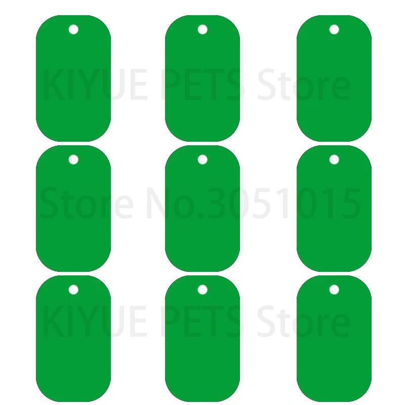 Wholesale 100Pcs Military Tag Dog ID Tag Pendant Necklaces Team Keychain Name Pet Dog Number Army ID Tags Personalised NamePlate